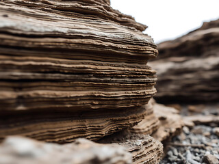 Fototapeta premium Coastal Rock Layers