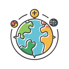 cultural diversity icon, cultural diversity vector illustration-simple illustration of cultural diversity, perfect for cultural diversity logos and icons