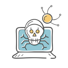 cyberattack icon, cyberattack vector illustration-simple illustration of cyberattack, perfect for cyberattack logos and icons