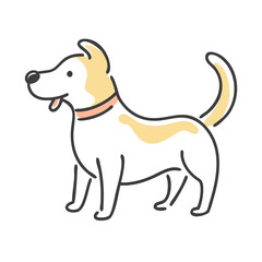 dog icon, dog vector illustration-simple illustration of dog, perfect for dog logos and icons