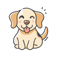 dog icon, dog vector illustration-simple illustration of dog, perfect for dog logos and icons