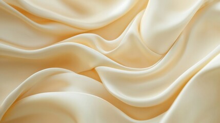 Fototapeta premium Elegant Cream Satin Fabric Textures for Background and Decor Use
