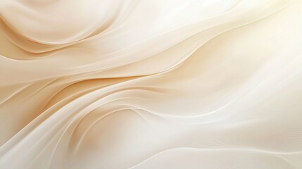 Fototapeta premium Soft Cream Fabric Texture with Delicate Waves and Smooth Patterns
