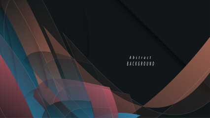 Abstract design with layered geometric shapes