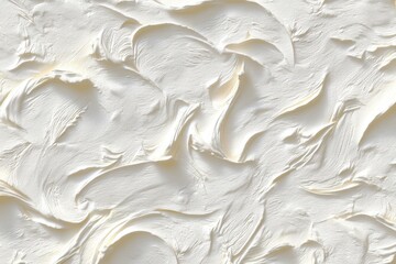 Obraz premium Soft white plaster swirls create a seamless, neutral background ideal for design projects and evoking a calming, minimalist mood.