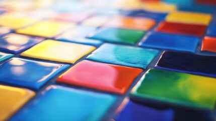 Colorful mosaic tiles