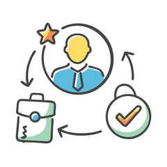 employment icon, employment vector illustration-simple illustration of employment, perfect for employment logos and icons