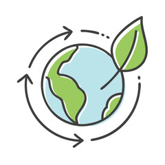 environmental sustainability icon, environmental sustainability vector illustration-simple illustration of environmental sustainability, perfect for environmental sustainability logos and icons