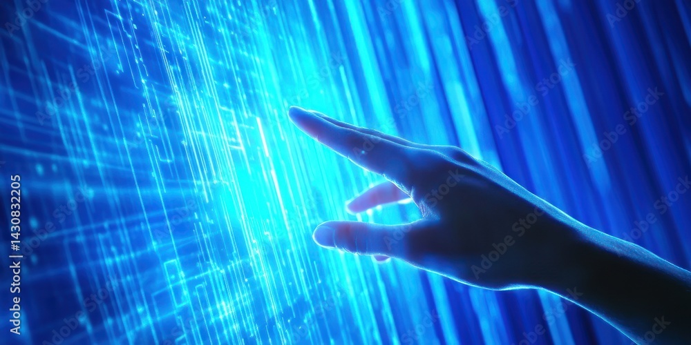 Poster digital touch: exploring the futuristic interface