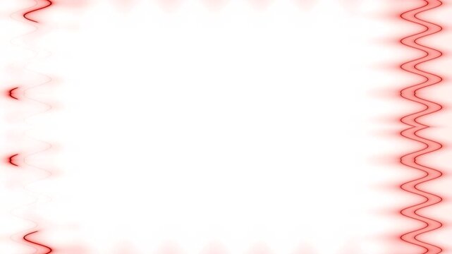 Abstract Red and White Frame