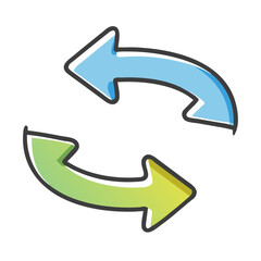 exchange icon, exchange vector illustration-simple illustration of exchange, perfect for exchange logos and icons