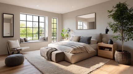 Modern Bedroom Interior (1)