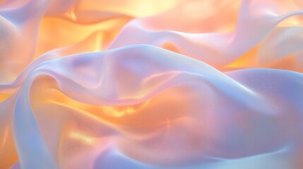 Draped Pastel Fabric Texture with Soft Light