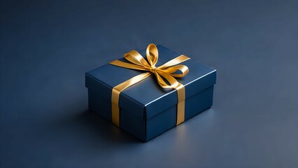 Obraz premium gift box on a blue background