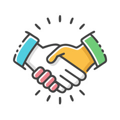 handshake professional collaboration icon