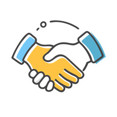handshake professional collaboration icon