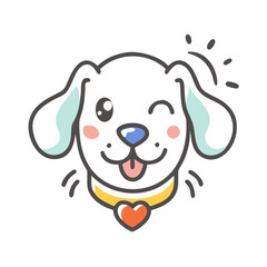 happy pet icon, happy pet vector illustration-simple illustration of happy pet, perfect for happy pet logos and icons