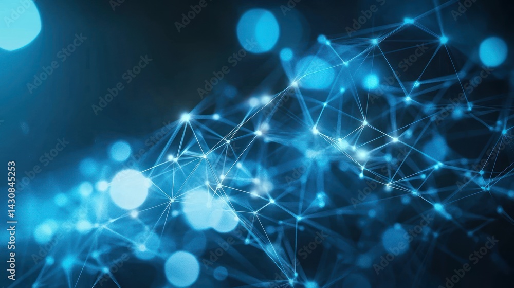 Poster abstract network connection: digital nodes and links