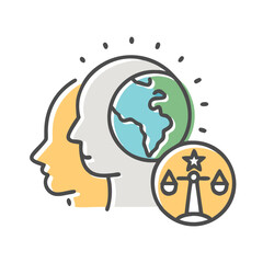 human rights icon, human rights vector illustration-simple illustration of human rights, perfect for human rights logos and icons