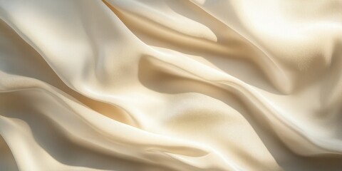Obraz premium A soft beige background with delicate shadows and a subtle fabric texture for a warm, minimalist aesthetic
