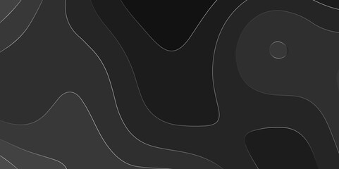 Abstract topographic contours map background, wave paper curved reliefs abstract background. geographic line map Modern design with black with topographic wavy pattern design. vector.   © Junaid