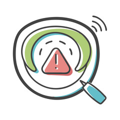 intrusion detection icon, intrusion detection vector illustration-simple illustration of intrusion detection, perfect for intrusion detection logos and icons