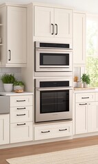 Fototapeta premium A Pristine Kitchen Appliance Installation in a Classic Setting of excellence in splendor beyond compare