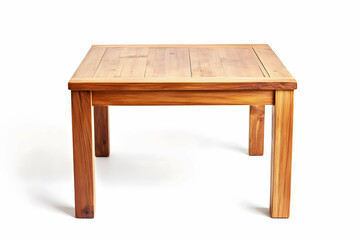 Fototapeta premium Natural Finish Square Table for Versatile Design Concepts