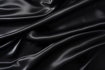 Obraz premium Black Silk Fabric Background, Product Mockup, Background, Illustration