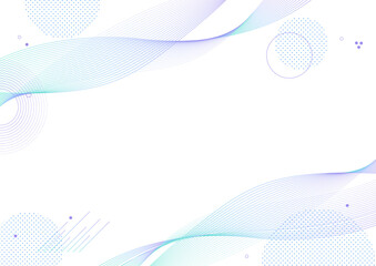 ラインウェーブ 幾何学 グラフィック 背景素材