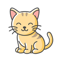 kitten icon, kitten vector illustration-simple illustration of kitten, perfect for kitten logos and icons