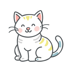 kitten icon, kitten vector illustration-simple illustration of kitten, perfect for kitten logos and icons
