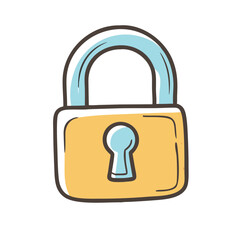 lock icon, lock vector illustration-simple illustration of lock, perfect for lock logos and icons