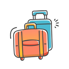 luggage icon, luggage vector illustration-simple illustration of luggage, perfect for luggage logos and icons