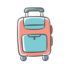 luggage icon, luggage vector illustration-simple illustration of luggage, perfect for luggage logos and icons