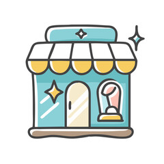 luxury store icon, luxury store vector illustration-simple illustration of luxury store, perfect for luxury store logos and icons