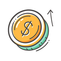 market cap icon, market cap vector illustration-simple illustration of market cap, perfect for market cap logos and icons