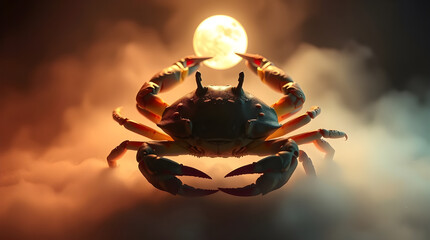 Mystical Celestial Crab: The Spirit of Cancer