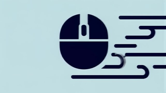 Fast Computer Mouse Icon Design, Digital Speed, Technology, Motion Blur, Cursor, Click, Interface, Gadget, Pointer,  Workflow, Internet, Web, Online, Digital,  Network,  Graphic, Abstract, Minimalist.