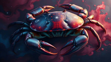 Mystical Celestial Crab: The Spirit of Cancer