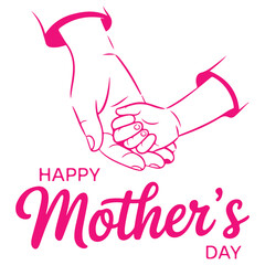 Cute Mother’s Day Greeting Card Design – Vector EPS