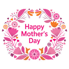Cute Mother’s Day Greeting Card Design – Vector EPS