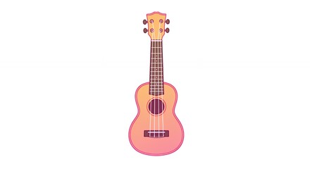 Fototapeta premium Ukulele illustration graphic design