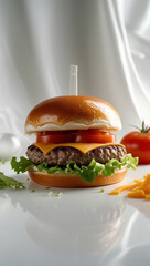 burgers on the floor