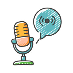 microphone speaking expertise icon, microphone speaking expertise vector illustration-simple illustration of microphone speaking expertise, perfect for microphone speaking expertise logos and icons