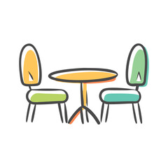 outdoor seating icon, outdoor seating vector illustration-simple illustration of outdoor seating, perfect for outdoor seating logos and icons