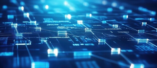 Abstract Digital Network: A Visualization of Global Connectivity