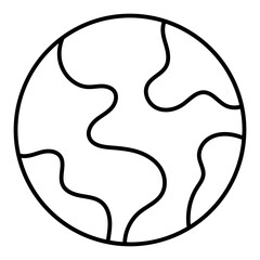 earth vector icon 