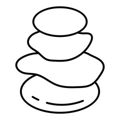 river rock arrangement vector icon