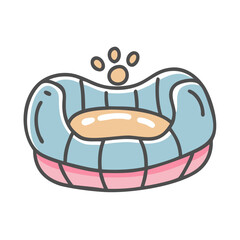 pet bed icon, pet bed vector illustration-simple illustration of pet bed, perfect for pet bed logos and icons